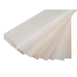 Placa din lemn Balsa, 1000 x 100 x 2 mm