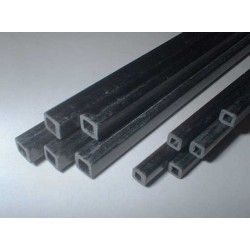 Tub patrat de carbon 4x3 mm, L 1m